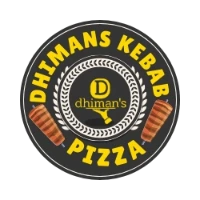  DHIMAN KEBAB PIZZA RESTURANT LOGO